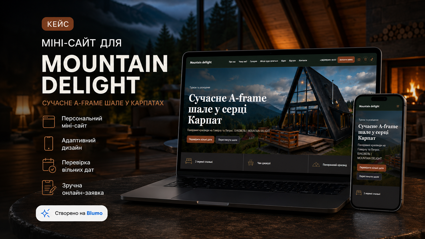 Мінісайт Шале Mountain dellight